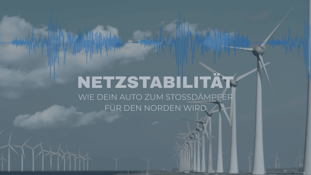 Grafische Darstellung der Netzstabilität durch Elektroautos vor einem Windpark in Ostfriesland – WaTTamWaTT Tech Lab.